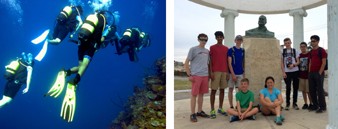 North Carolina Students Return from Cuba Diving and Cultural Experience