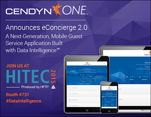 Cendyn/ONE Announces eConcierge 2.0 - a Next-Generation, Mobile Guest Service Application Built with Data Intelligence