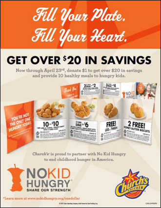 Churchs Chicken Renews & Expands Partnership with No Kid Hungry