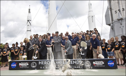Groundbreaking ceremony for Heroes and Legends featuring the U.S. Astronaut Hall of Fame
