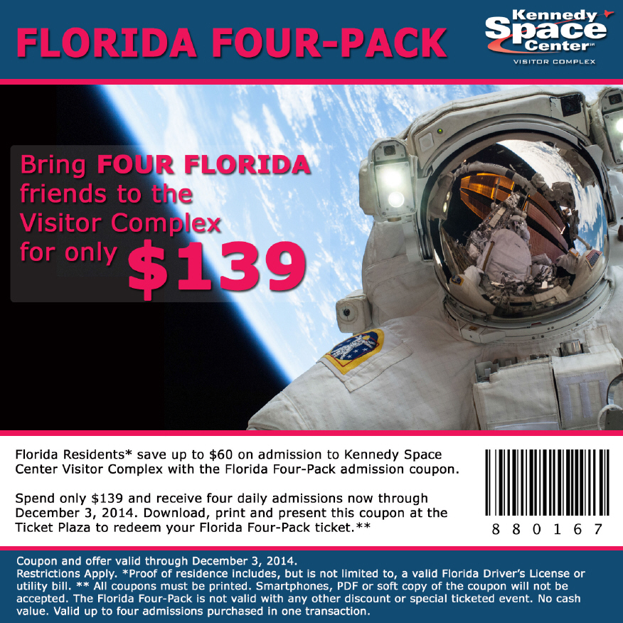 Florida Residents Save Big This Fall at Kennedy Space Center Visitor Complex