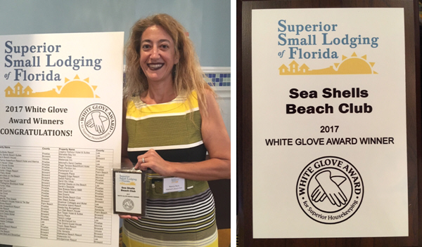 Global Connections' Sea Shells Beach Club Wins Coveted White Glove Award