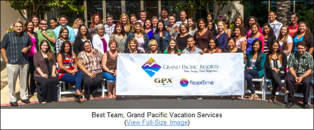 Best Team, Grand Pacific Vacation Services