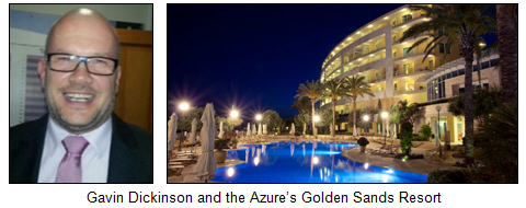 Gavin Dickinson and the Azure's Golden Sands Resort