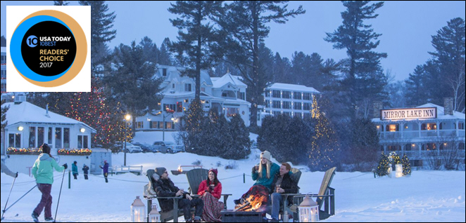 USA TODAY/10Best Readers Vote AAA Four Diamond Mirror Lake Inn Second Best Ski Hotel in North America