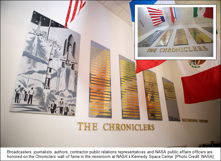 NASA Kennedy Announces Recipients of 2018 Chroniclers Awards
