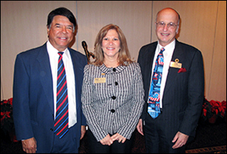Photo: Ray Halbritter, Oneida Nation Representative and Nation Enterprises, CEO Carol Manuele, Chairman of the Board, Rome Area Chamber of Commerce, and William K. Guglielmo, President, Rome Area Chamber of Commerce