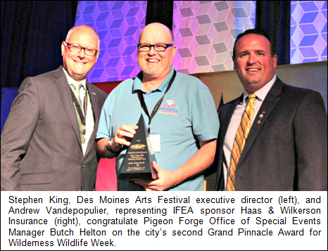 Pigeon Forge Receives Record-setting 25 International Events Awards