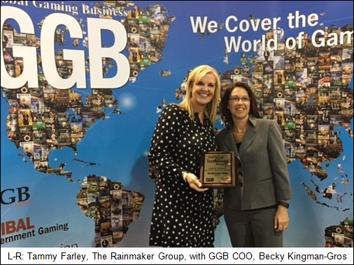 L-R: Tammy Farley, The Rainmaker Group, with GGB COO, Becky Kingman-Gros