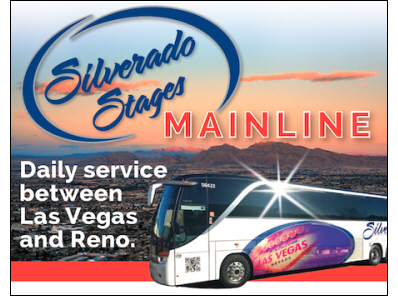 Launch of Las Vegas to Reno Overnight Motorcoach Service with Silverado Mainline