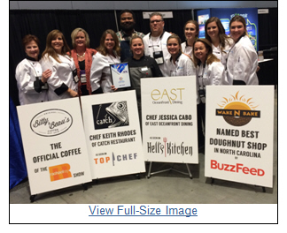 Wilmington & Beaches CVB Wins ''Best Booth - Best Food'' at AENC Annual Showcase & Exhibits Tradeshow