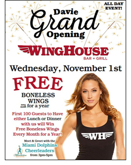 The WingHouse Bar and Grill Comes To Davie Florida