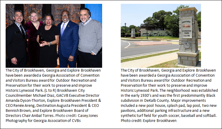 City of Brookhaven and Explore Brookhaven Win Significant State Tourism and Recreation Award