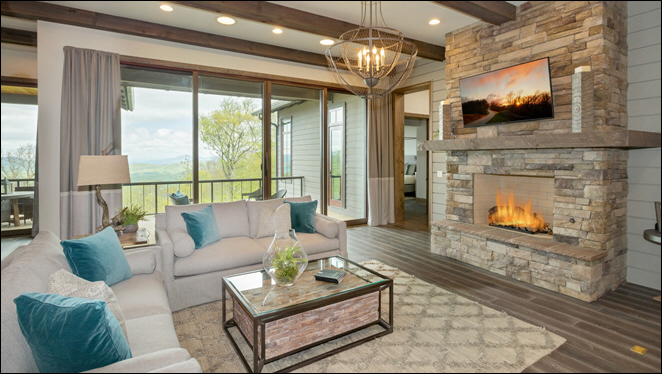CDH Completes Interiors for Lutgert Mountain Residence at Linville Ridge, NC