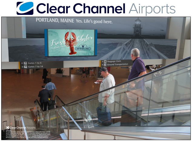 Clear Channel Airports Awarded 10-Year Contract with Portland International Jetport (PWM) to Cultivate a Digital Media Destination for Brands