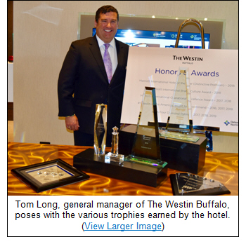 The Westin Buffalo Receives Prestigious 'Hotel of the Year' Award from Marriott International [click photo for larger image]