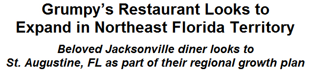 Grumpys Restaurant Looks to Expand in Northeast Florida Territory