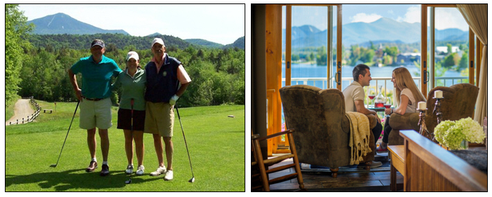 World Class Stay and Play in Lake Placid, NY: Championship Golf at Whiteface Club and Resort with Four Diamond Lodging and Dining at Mirror Lake Inn