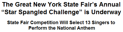 The Great New York State Fair's Annual ''Star Spangled Challenge'' is Underway