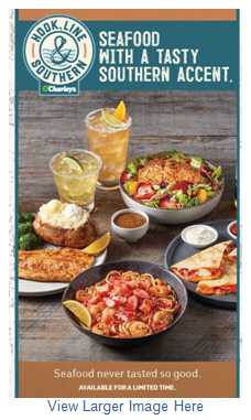 OCharleys Reeling in Guests with ''Hook, Line & Southern'' Limited-Time Menu (View Larger Image Here)