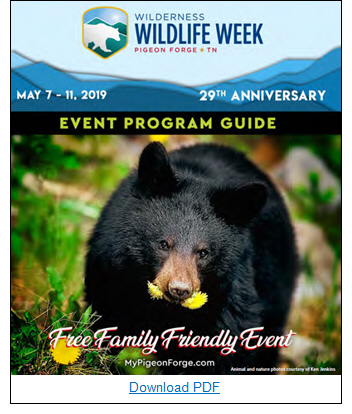 View & Download the 2019 Wilderness Wildlife Week Program Guide