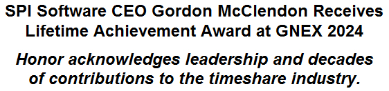 SPI Software CEO Gordon McClendon Receives Lifetime Achievement Award at GNEX 2024