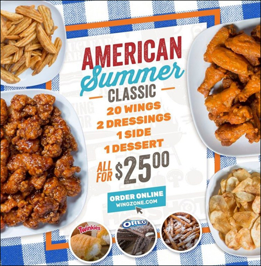 Wing Zone Launches American Summer Classic Deal
