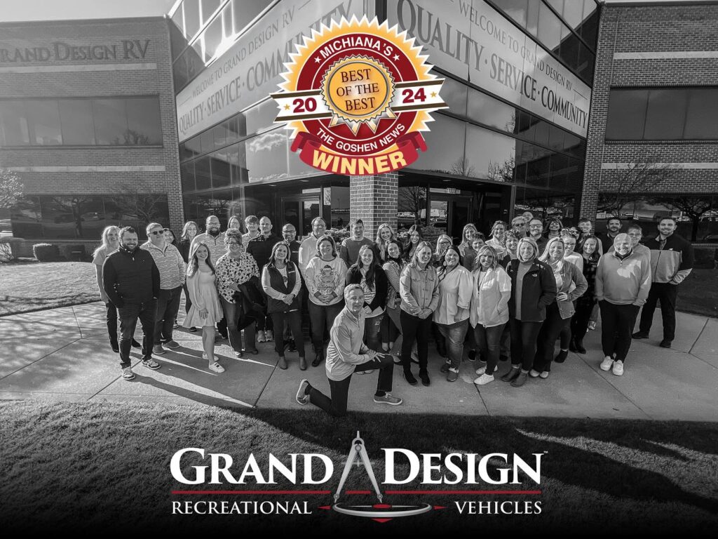 Grand Design RV Again Recognized as Best Employer in Multiple Categories in Goshen News Annual Contest