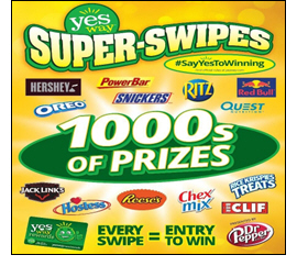 #SayYesToWinning with Yesway Super-Swipes! Win FREE Gas for a Year, or thousands of other Free-for-a-Year and Instant Prizes