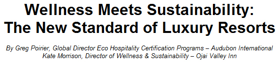 Wellness Meets Sustainability: The New Standard of Luxury Resorts