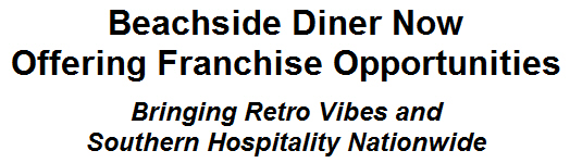 Beachside Diner Now Offering Franchise Opportunities