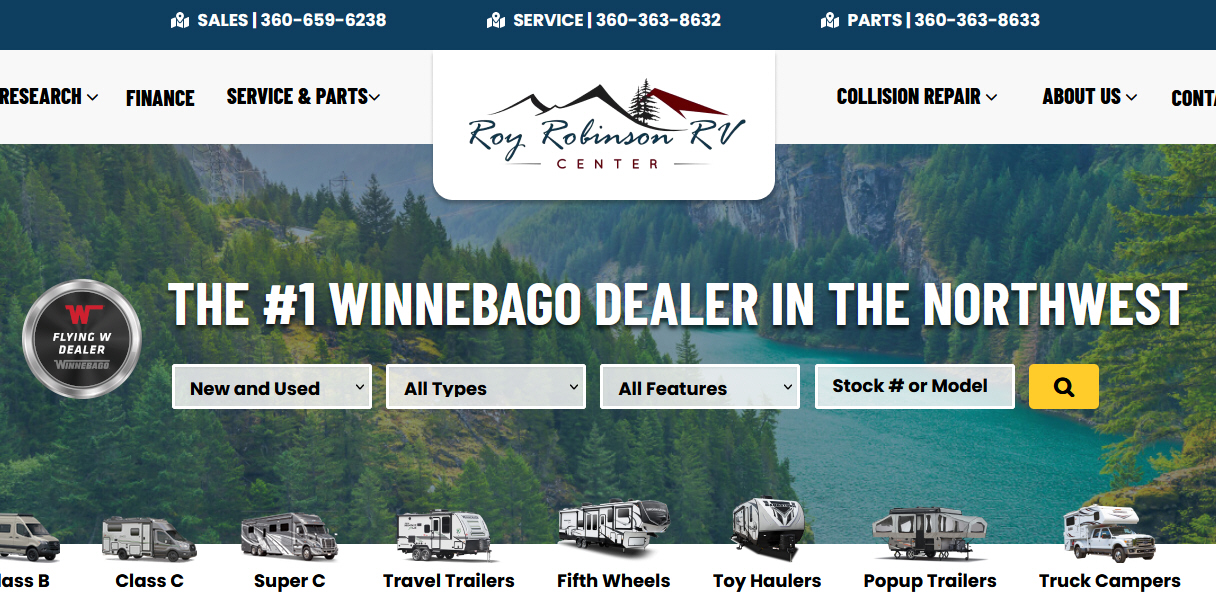 Camping World Set to Acquire Roy Robinson RV Center in Washington State