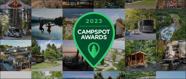 Campspot Kicks Off Annual Awards Program with Contest to Visit the Ten Best Campgrounds in America for Free in 2023