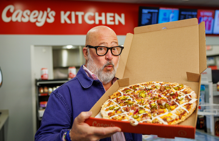 Casey's Teams Up with Food Network Chef Andrew Zimmern to Bring Back Its BBQ Brisket Pizza