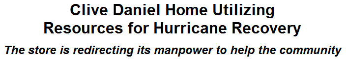 Clive Daniel Home Utilizing Resources for Hurricane Recovery