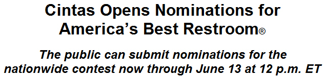 Cintas Opens Nominations for Americas Best Restroom