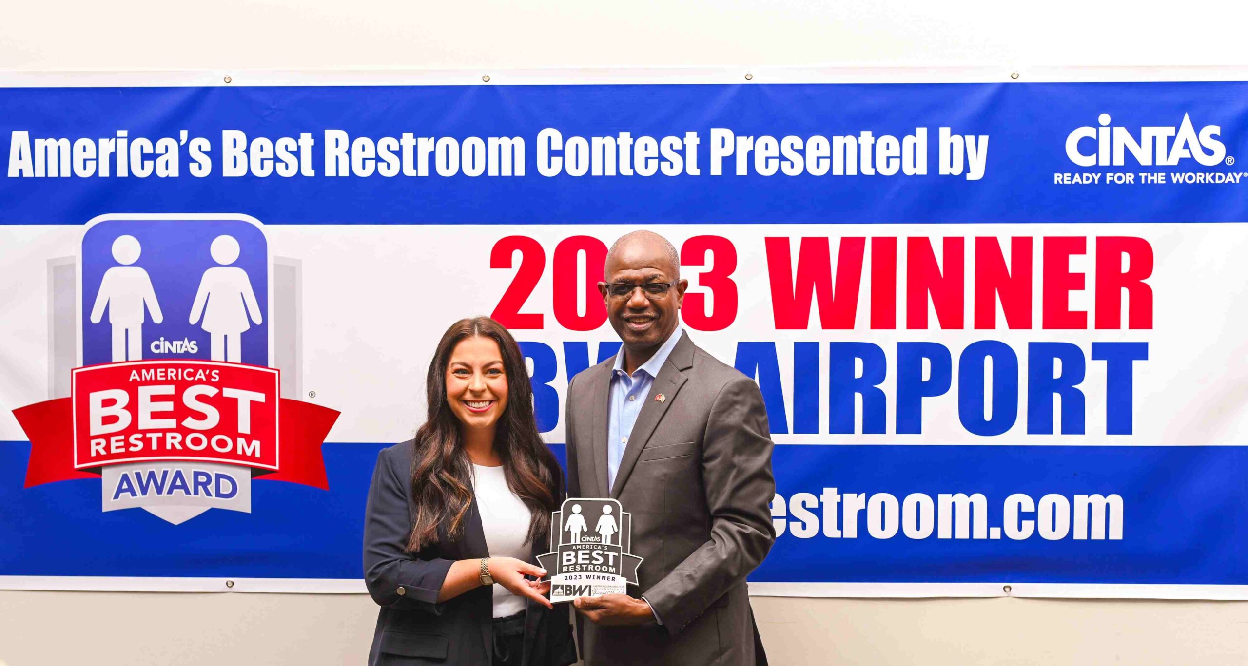 Now Boarding: Winner of Cintas 2023 Americas Best Restroom Contest -- BWI Thurgood Marshall Airport