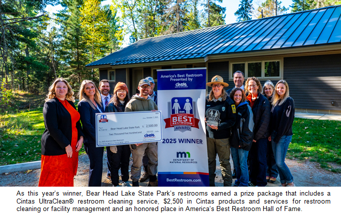 Cintas Celebrates Bear Head Lake State Park as 2025 America's Best Restroom