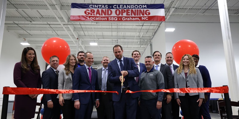 Cintas Opens New Cleanroom Facility in North Carolina's Research Triangle