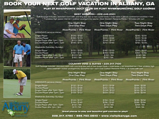 Score a Hole in One with Albany, Georgias Stay and Play Golf Package