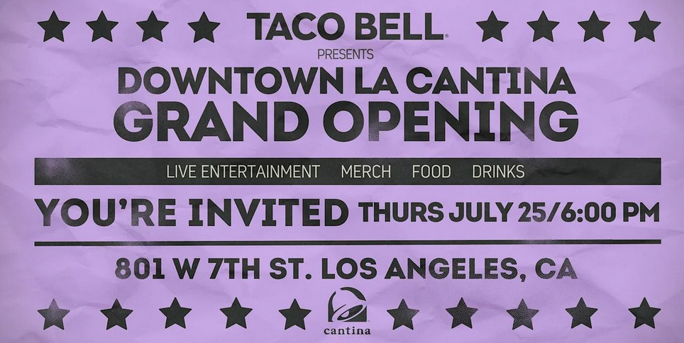 Diversified Restaurant Group Opens First Taco Bell Cantina in the Heart of Downtown LA