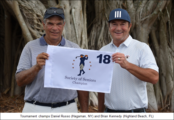 Tournament champs Daniel Russo (Hagaman, NY) and Brian Kennedy (Highland Beach, FL)