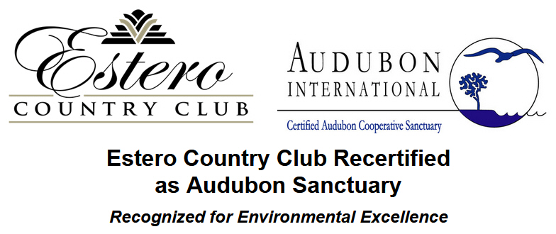 Estero Country Club Recertified as Audubon Sanctuary