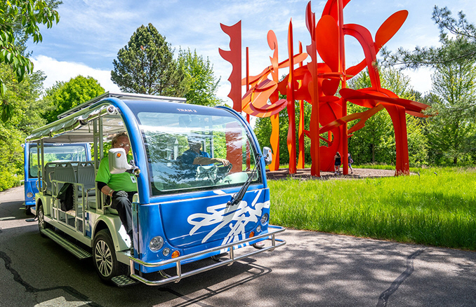 Frederik Meijer Gardens & Sculpture Park Rolls Out Fleet of All New Electric Trams