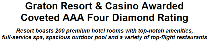 Graton Resort & Casino Awarded Coveted AAA Four Diamond Rating