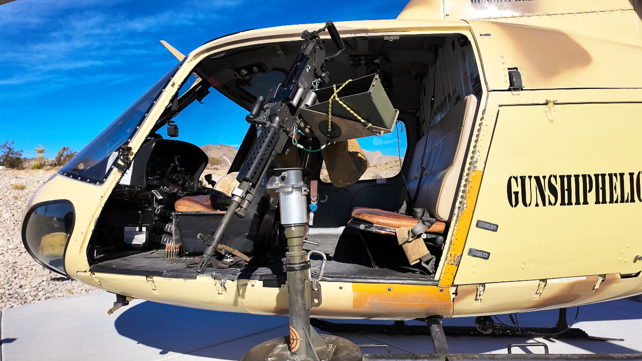 Gunship Helicopters Expands Thrilling Experience with the M240 from the Helicopter