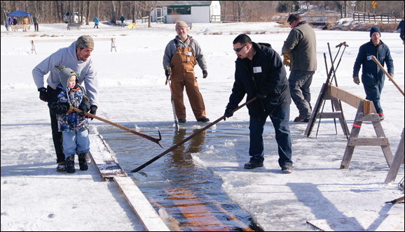 Bring the Family to the Ice Harvest Festival at Hanford Mills Museum, Feb. 1