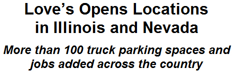 Loves Opens Locations in Illinois and Nevada