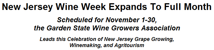 New Jersey Wine Week Expands To Full Month