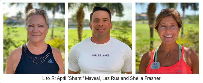 L-to-R: April ''Shanti'' Maveal, Laz Rua and Shelia Frasher